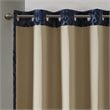 SunSmart Mirage Fabric Knitted Jacquard Total Blackout Window Panel in Navy