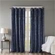 SunSmart Mirage Fabric Knitted Jacquard Total Blackout Window Panel in Navy