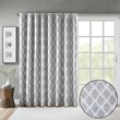 SunSmart Blakesly Polyester Blackout Printed Window Panel in Gray