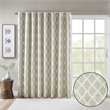 SunSmart Blakesly Polyester Blackout Printed Window Panel in Taupe Brown