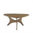 INK+IVY Blaze Triangle Mid-Century Solid Wood Coffee Table in Brown