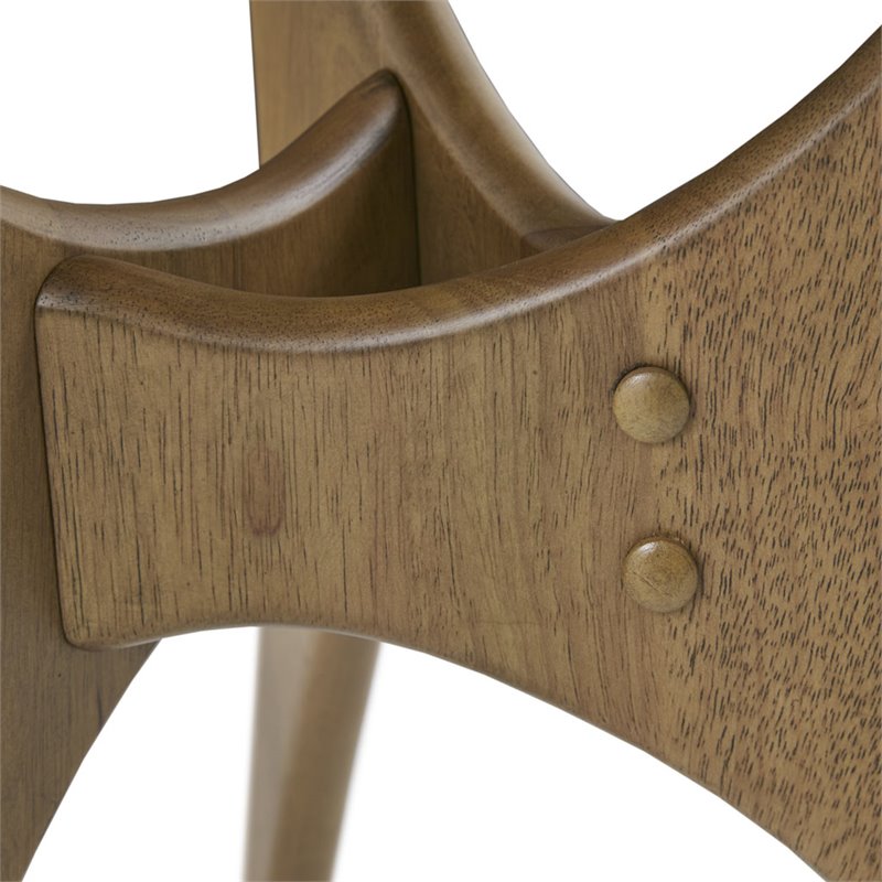 INK+IVY Blaze Triangle Mid-Century Solid Wood Coffee Table in Brown