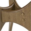 INK+IVY Blaze Triangle Solid Wood Side Table in Natural Brown
