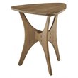 INK+IVY Blaze Triangle Solid Wood Side Table in Natural Brown
