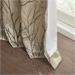 Madison Park Andora Transitional Polyester Fabric Lined Window Panel in Tan