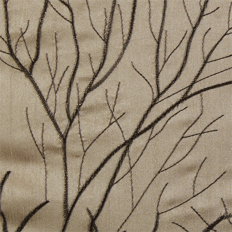 Madison Park Andora Transitional Polyester Fabric Lined Window Panel in Tan