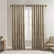 Madison Park Andora Transitional Polyester Fabric Lined Window Panel in Tan