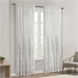 Madison Park Andora Transitional Polyester Fabric Lined Window Panel in White