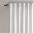 Madison Park Andora Transitional Polyester Fabric Lined Window Panel in White