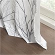Madison Park Andora Transitional Polyester Fabric Lined Window Panel in White