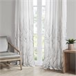 Madison Park Andora Transitional Polyester Fabric Lined Window Panel in White