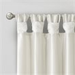 Madison Park Emilia Polyester Twisted Tab Lined Window Panel in White