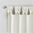 Madison Park Emilia Polyester Twisted Tab Lined Window Panel in White