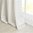 Madison Park Emilia Polyester Twisted Tab Lined Window Panel in White