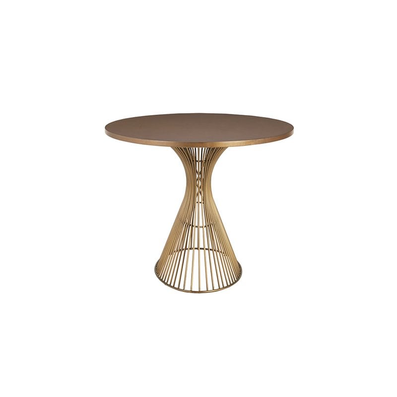 INK+IVY Mercer Oval Mid-Century MDF and Metal Dining Table in Natural