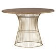 INK+IVY Mercer Oval Mid-Century MDF and Metal Dining Table in Natural