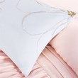Intelligent Design Microfiber Waterfall Ruffled Comforter Set in Blush Pink