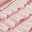 Intelligent Design Microfiber Waterfall Ruffled Comforter Set in Blush Pink