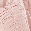 Intelligent Design Microfiber Waterfall Ruffled Comforter Set in Blush Pink