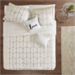 Intelligent Design Raina Polyester Microfiber Comforter Set in Ivory
