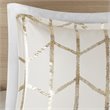 Intelligent Design Raina Polyester Microfiber Comforter Set in Ivory