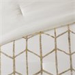 Intelligent Design Raina Polyester Microfiber Comforter Set in Ivory
