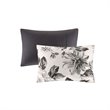 Intelligent Design Polyester Microfiber Floral Twin/Twin XL Comforter Set -Black