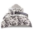Intelligent Design Polyester Microfiber Floral Twin/Twin XL Comforter Set -Black