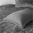 Intelligent Design Felicia Polyester Velvet Comforter Set in Gray