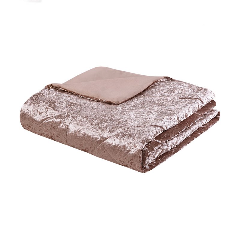 Intelligent Design Felicia Polyester Velvet Twin/Twin XL Duvet Cover Set in Pink