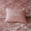 Intelligent Design Felicia Polyester Velvet Twin/Twin XL Duvet Cover Set in Pink