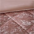 Intelligent Design Felicia Polyester Velvet Twin/Twin XL Duvet Cover Set in Pink