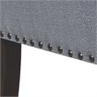 Madison Park Welburn Solid Wood & Fabric Upholstered Accent Bench in Blue