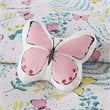 Cynthia Polyester Printed Butterfly Comforter Set in Pink