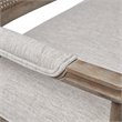 Madison Park Willshire Polyester Fabric and Solid Wood Settee in Beige