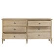 Madison Park Signature Victoria 6-Drawer Wood Dresser in Natural/Gray