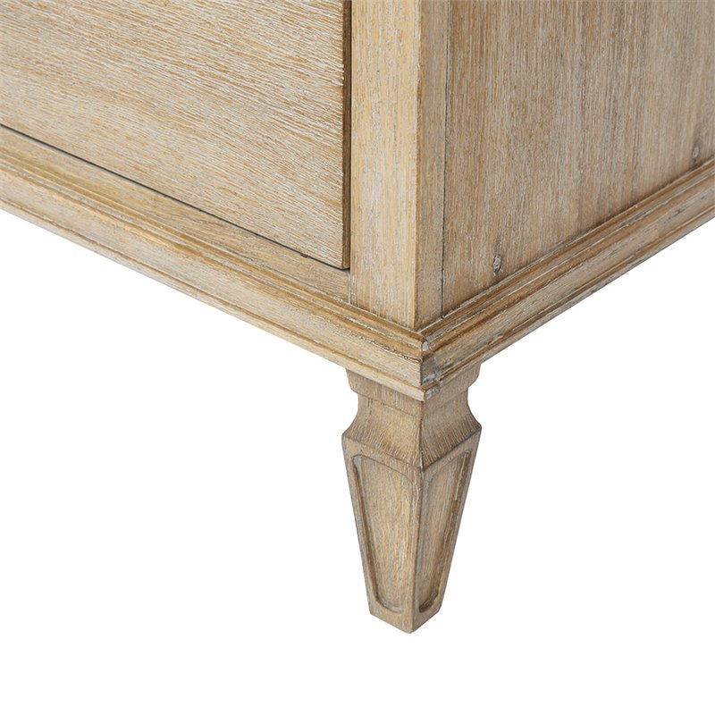Madison Park Signature Victoria 6-Drawer Wood Dresser in Natural/Gray