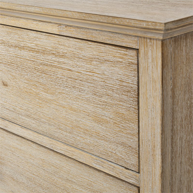 Madison Park Signature Victoria 6-Drawer Wood Dresser in Natural/Gray