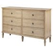 Madison Park Signature Victoria 6-Drawer Wood Dresser in Natural/Gray