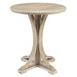 Martha Stewart Fatima Round Farmhouse Wood Accent Table in Natural