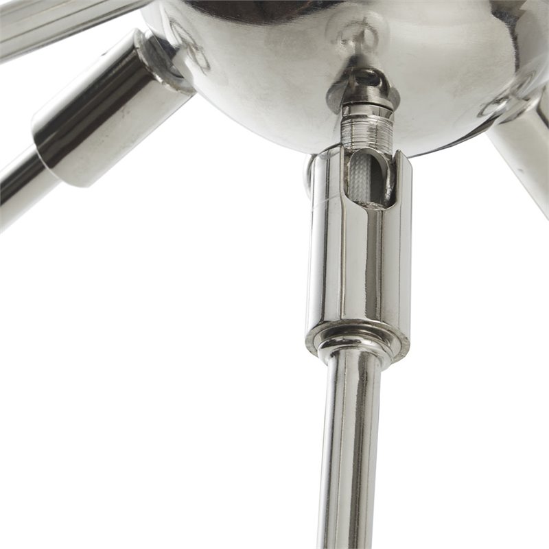 INK+IVY Paige 12-light Contemporary Metal and Glass Chandelier in Silver