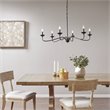 Hampton Hill Brighton 6-light Metal Chandelier Lamp in Black