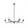 Hampton Hill Brighton 6-light Metal Chandelier Lamp in Black