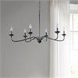 Hampton Hill Brighton 6-light Metal Chandelier Lamp in Black