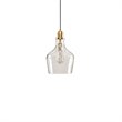 Hampton Hill Auburn 1-light Transitional Glass and Metal Pendant in Gold