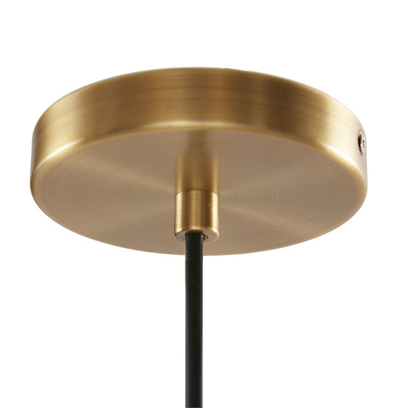 Hampton Hill Auburn 1-light Transitional Glass and Metal Pendant in Gold
