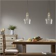 Hampton Hill Auburn 1-light Transitional Glass and Metal Pendant in Gold