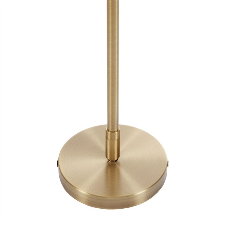 Hampton Hill Presidio Transitional Fabric and Metal Chandelier in Gold/White