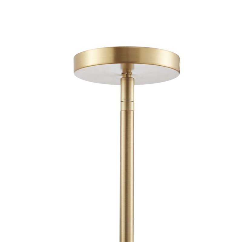 Urban Habitat Isla Transitional Metal and Shells Capiz Chandelier in Gold/White