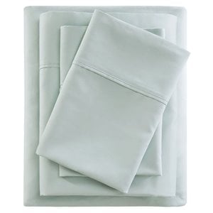 Beautyrest Cotton and Polyester Sheet Set w/ Huntsman Cooling Chemical in Green